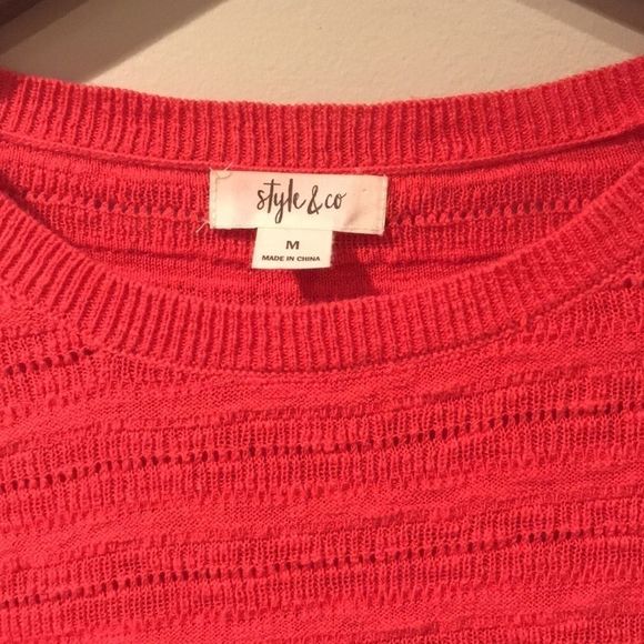 STYLE & CO. Mixed Media Lightweight Sweater - Picture 3 of 11